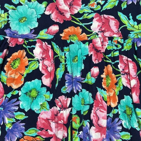 Diane Von‎ Furstenberg Floral Square Neck Short Sleeve Picket Maxi Dress Small - Picture 7 of 14